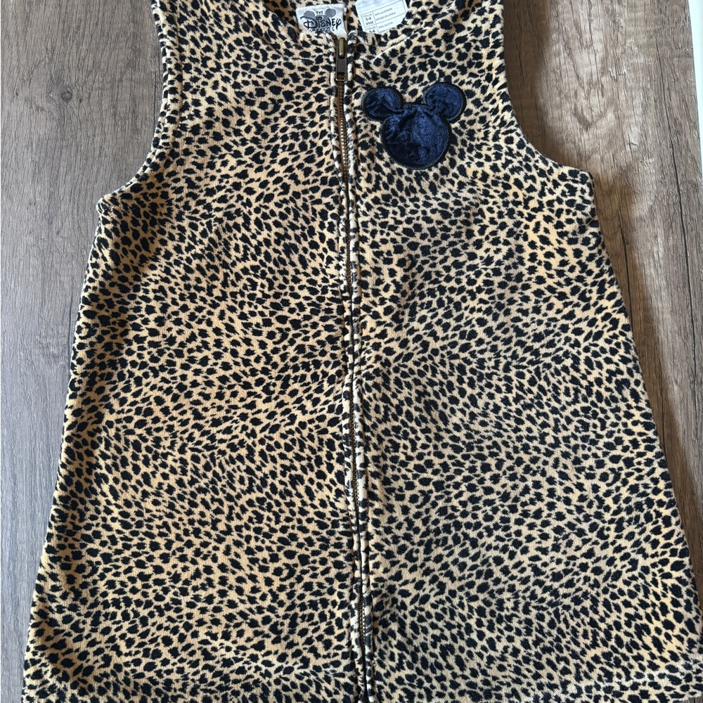 Disney Leopard Print Dress - vintage